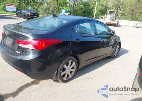 2013 Hyundai Elantra Limited z USA, uszkodzony, nr VIN 5NPDH4AE4DH426309